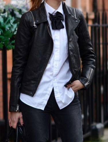 ALL SAINTS Range Leather Biker Jacket Vest