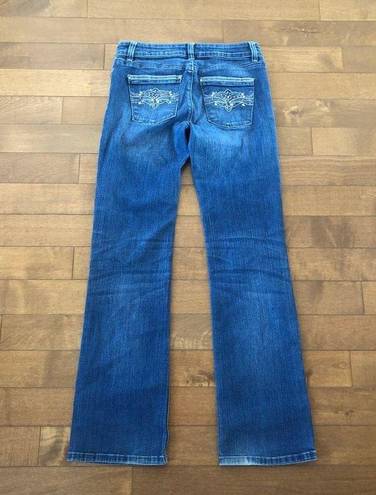 White House | Black Market  blue boot leg Rhinestone jeans size 2s