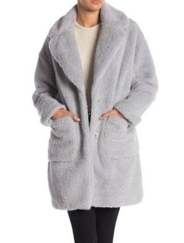 BCBGeneration BCBG Faux Fur Notch Collar Pocketed Coat