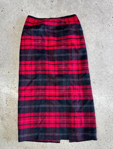 Talbots Vintage Plaid Maxi Skirt