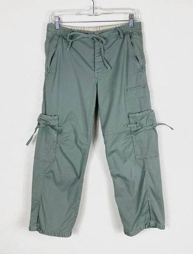 DKNY Vintage Y2K  Pure Sage Green Mid Rise Cargo Capri Pants Size 4