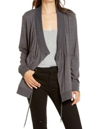 ALLSAINTS  Gina Drape Front Grey
Cardigan Jacket Sweater Size 4