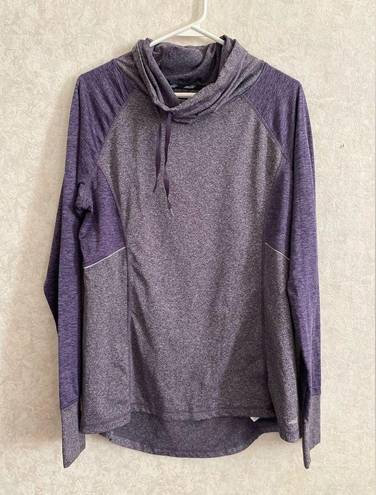 Avia  women's large long sleeve purple athletic top