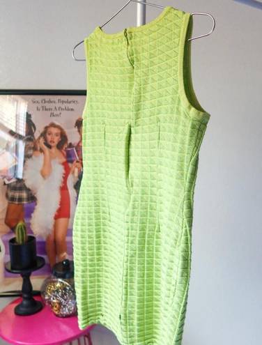 St. John Vintage  Lime Green Shift Dress