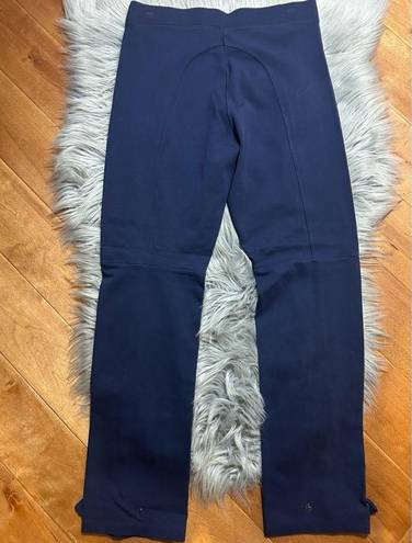 Betabrand  Dress Skinny Yoga Pants Navy Blue Stretch Size Small