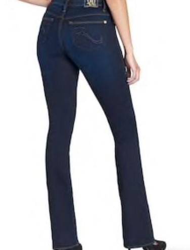 Rock & Republic  Kasandra Jeans Dark Wash Embroidered 31 12 Boot Cut