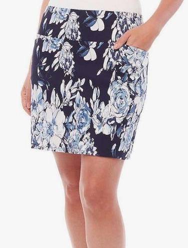 Krass&co S.C. &  Pull-on Blue Floral Skort