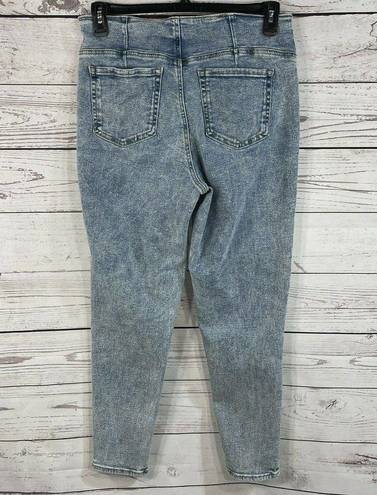 No Bo  Juniors SZ 15 Jeans Seamed Ankle Button-Fly Acid Wash Stretch High-Rise