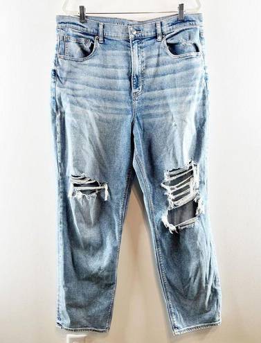 American Eagle  Outfitters Highest Rise 90's Distressed Boyfriend Jeans Blue 18R