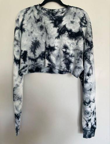 Alo Yoga  extreme crop tie dye crewneck sweatshirt- sz M