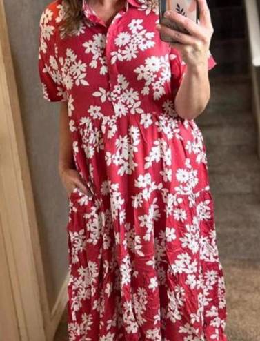 LuLaRoe NWT  size Medium Helene tired midi dress