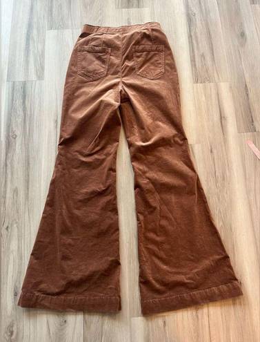 Pilcro  28 Brown Flare Leg Corduroy Pants