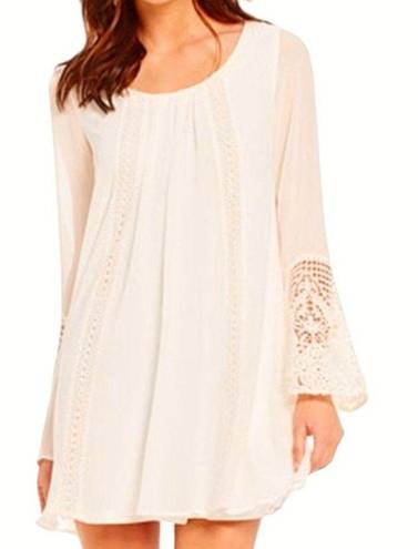 Sequin Hearts Bell Sleeve Shift Dress