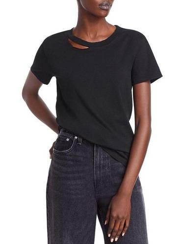 n:philanthropy  Harlow BFF Distressed Short Sleeve Tee in Black