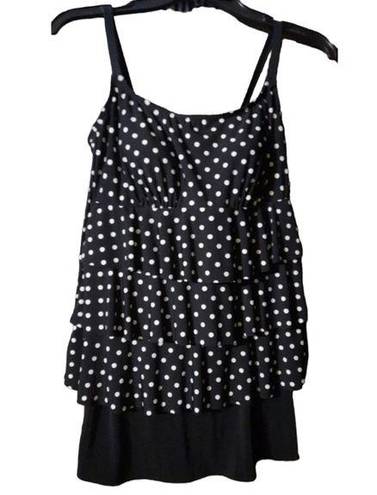 St. John’s Bay St. John's Bay Polka Dot Swimsuit Size 10