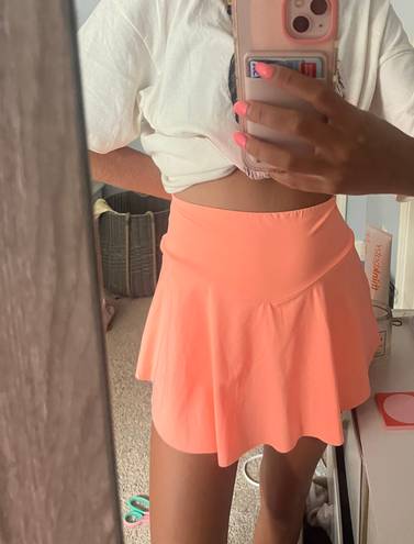 PacSun orange tennis skirt 