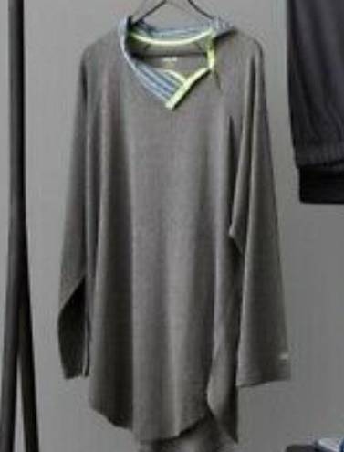 Jason Wu  x Eva Air gray button neck unisex sleep tunic, size large