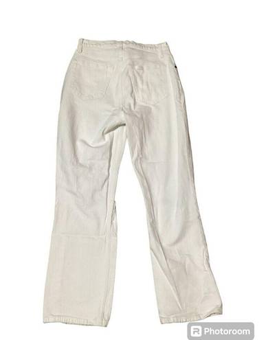 Abercrombie & Fitch  The Ankle Straight Ultra High Rise Curve Love Jeans White 27