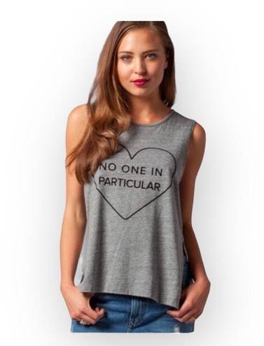 Lovers + Friends new  ᯾ No One in Particular Muscle Tee Tank Top ᯾ Heather Grey ᯾