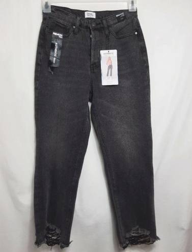 Simple Society  Juniors Jeans High Rise Straight Leg Distressed Size 5/27 Black