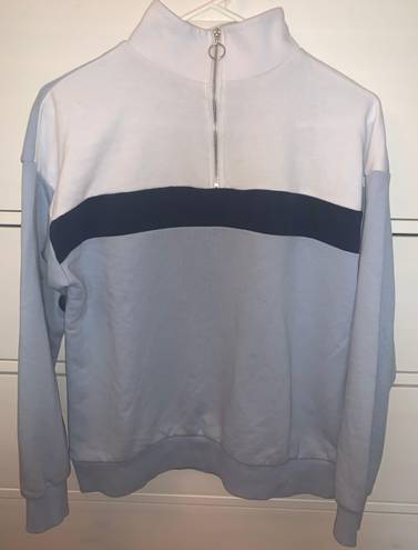 New Look Color Block Half Zip Sweatshirt