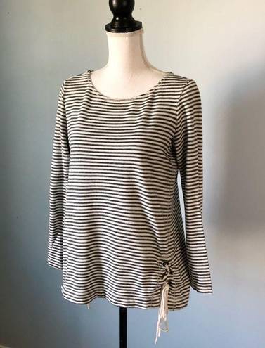 Max Studio  WEEKEND | Striped French Terry Top