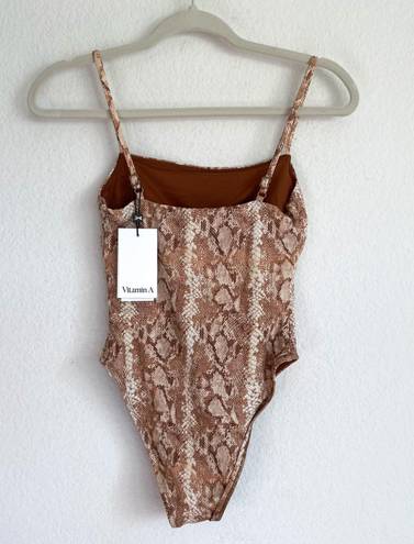 Vitamin A Jenna Snakeprint One Piece Swimsuit