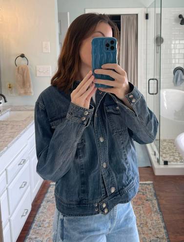 Liz Claiborne Vintage Moto Denim Style Jacket