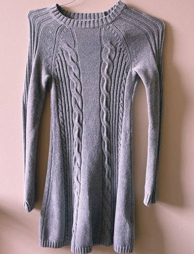 Hollister Co. Heather Gray Knit Sweater Dress