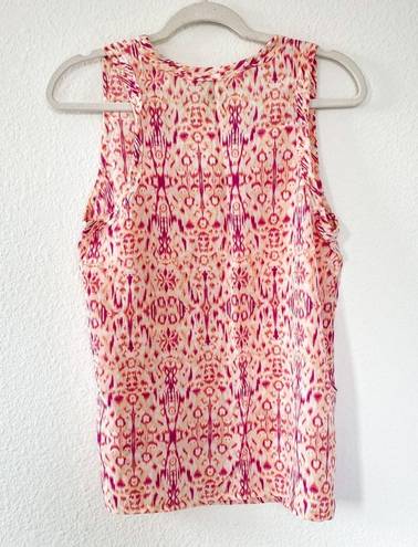 Joie  Alena Silk Tank Top Ikat Sleeveless Top