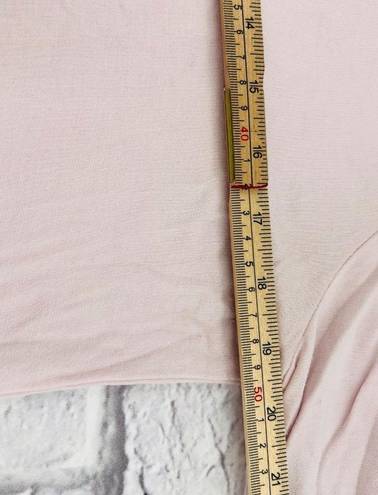 Loft  Outlet 3/4 Flare Sleeve Lounge T-Shirt Dress Medium Light Pink Round Neck