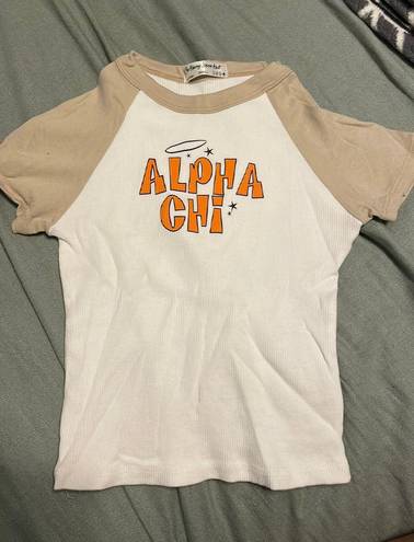 Hang Loose Hut Alpha Chi Omega Baby Tee