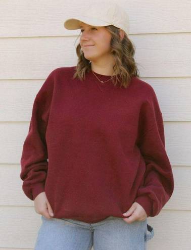 Russell Athletic Russel Athletic Maroon Crewneck Sweatshirt