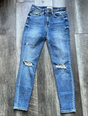 Carly Jean Los Angeles  CJLA Logan Distressed Skinny Jeans Size 3