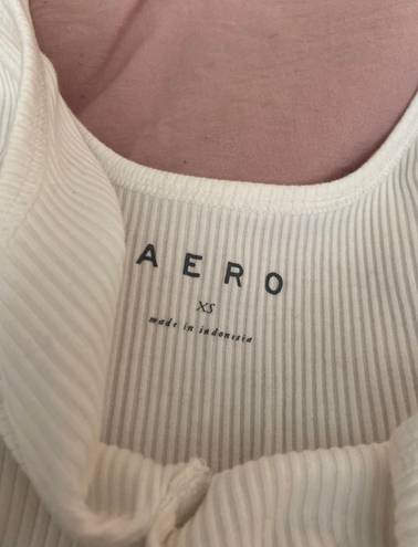 Aeropostale white crop tank