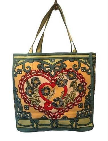 Brighton  A Winter’s Love Tote Canvas Graphics Colorful 14.5X15X7.87 Hand Sketch