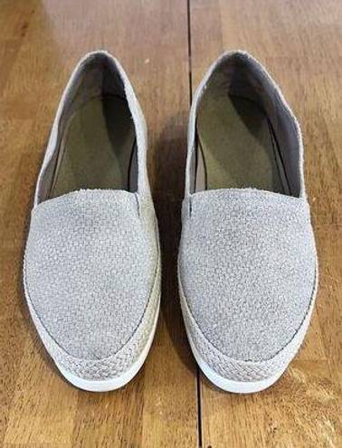 Palms DONALD J. PLINER  WOMENS TAUPE SUEDE ESPADRILLE LOAFERS SHOES SZ 8.5