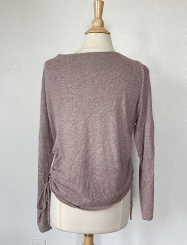 Gaze USA Mauve Long Sleeve Ruched Blouse