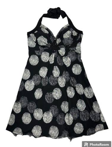 Heart soul Polka Dot Halter Dress (L)