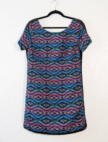 Tracy Reese Plenty by  Multicolored Aztec Printed Mini Dress Size 10