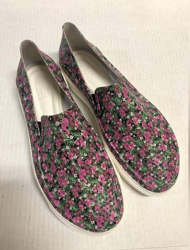 Crocs  Citilane Roka Purple Floral Slip On Sneaker Size 10