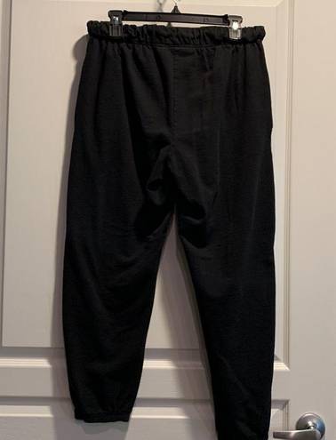 Justice Women's Poetic  Black Tupac Joggers Sweatpants Size Large GUC #7111