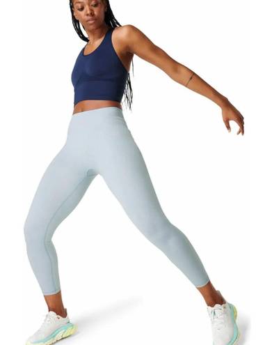 Sweaty Betty Athlete 7/8 Crop Seamless Workout Leggings in Smoked Blue Marl NWT