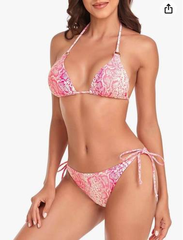 Relleciga Women's Triangle Bikini Set
