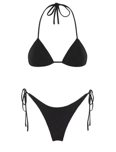 Triangl Black Swimsuit Set