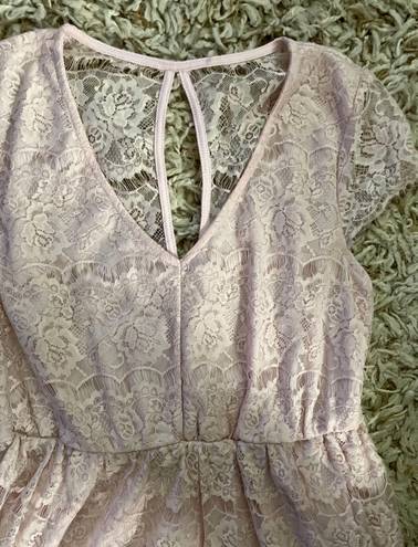 Chelsea and Violet  Light Pink Lace Dress