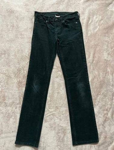 Patagonia  Womens Size 27 Black Corduroy Straight Leg Organic Cotton