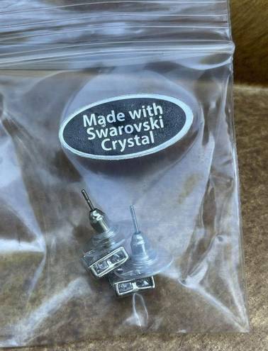 Swavorski Swarovski Princess Cut Square Stud NWOT Earrings