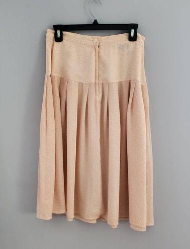 Krass&co SK &  Vintage Pink Floral Hi Rise A-line Skirt Size 12