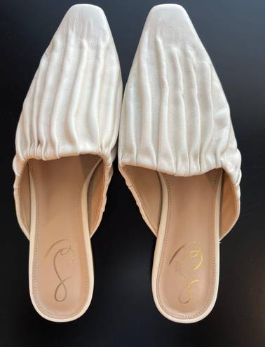 Sam Edelman Cream Mules Size 9